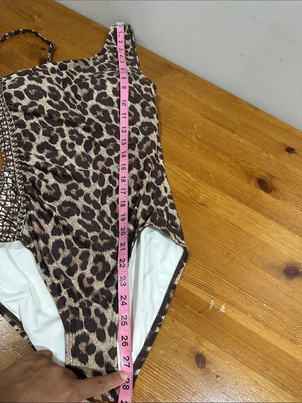 Michael Kors Brown Leopard-Print One-Piece Swimsuit
